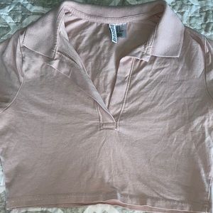 H&M pink crop top